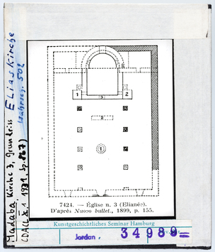 Vorschaubild Madaba: Kirche 3, Grundriss (Eliaskirche) 